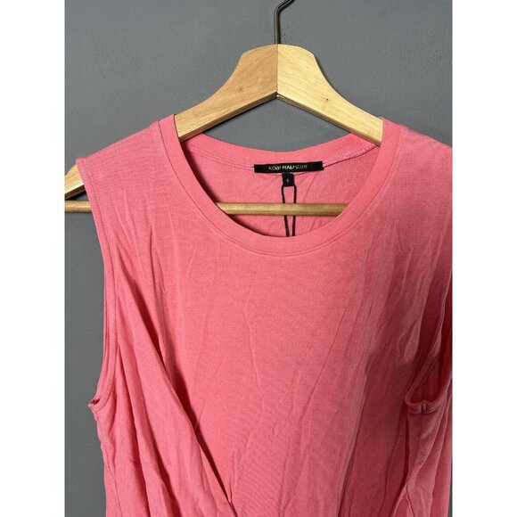 NWT KOBI HALPERIN Womens S Sleeveless Emilee Top in Pink Tulip - Picture 2 of 7